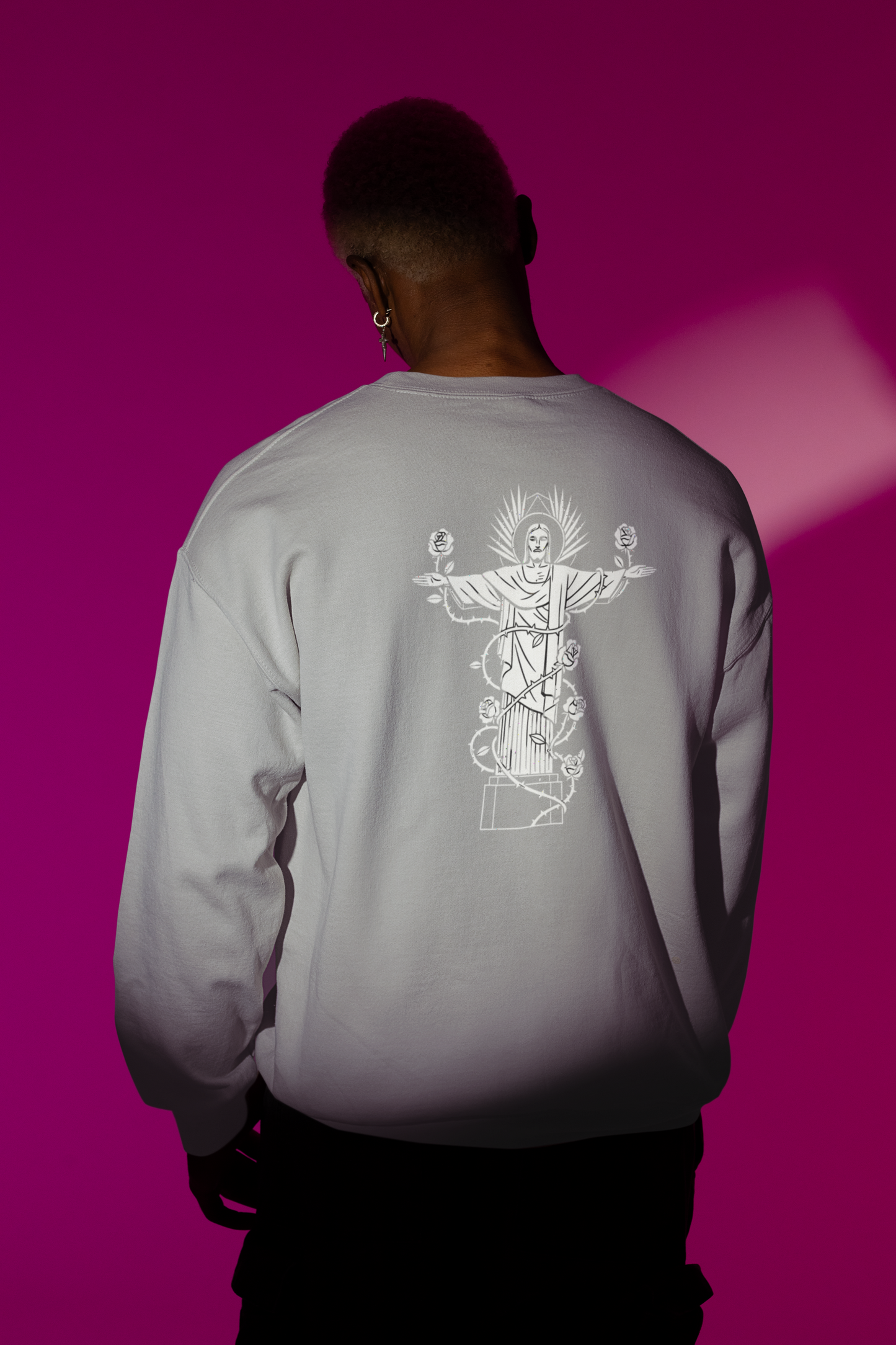 UrbanCarioca - Cristo-Statue Sweatshirt Heather Grey