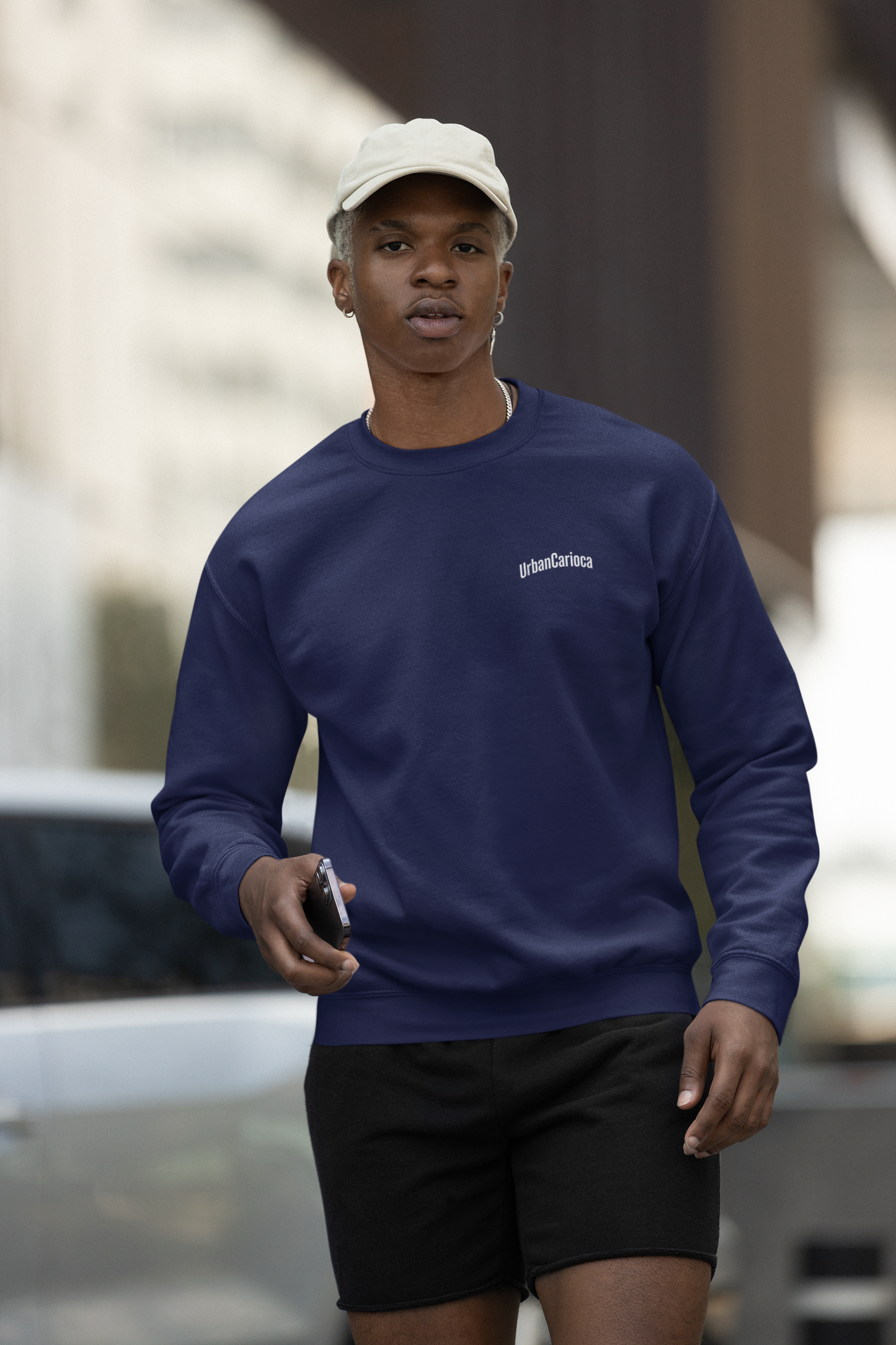 UrbanCarioca - Cristo-Statue Sweatshirt Navy Blue